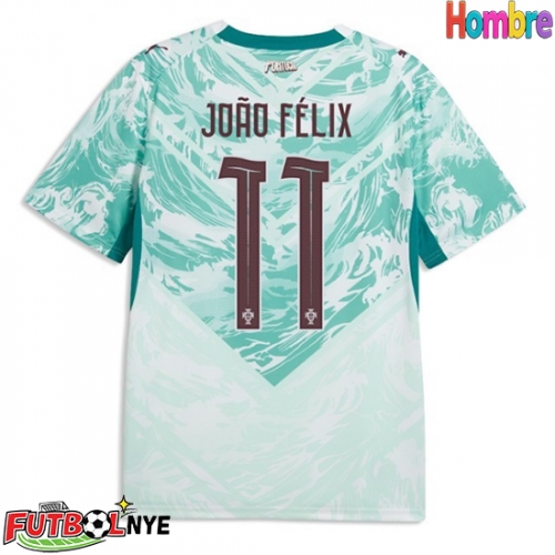 Camiseta Portugal Joao Felix #11 Visitante Equipación Mundial 2026 manga corta